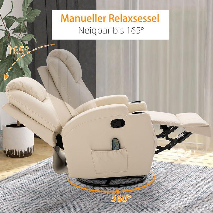 Immagine prodotto Swisshandel24 Poltrona relax con funzione reclinabile poltrona massaggiante elettrica 5 modalità di massaggio