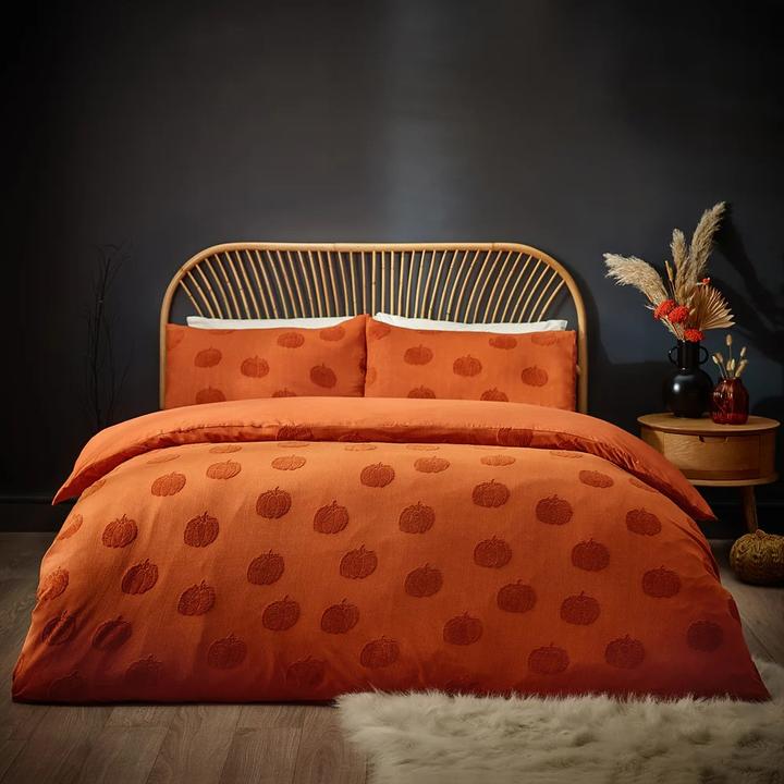 Produktbild Room05 Kürbis BettwäscheSet Baumwolle Mit Federbusch (Bettwäsche Set, 260 x 220 cm, 200 x 137 cm, 220 x 230 cm, 200 x 200 cm)