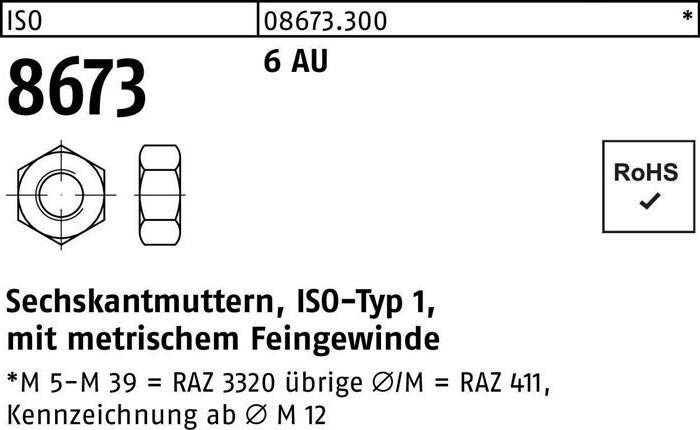 Image du produit Écrou hexagonal ISO 8673 M 85 x 4 6 Acier de décolletage (M85)