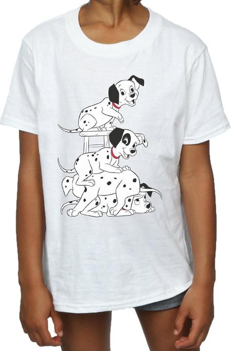 Actual product image 101 Dalmatians Girls Chair Cotton T-Shirt (140, 146)