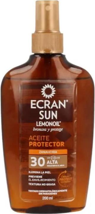 Image du produit Ecran SUN LEMONOIL huile vapo SPF30 200 ml (Huile solaire, SPF 30, 200 ml)