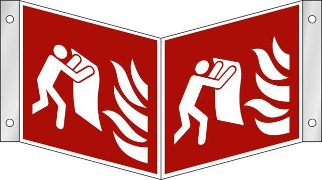 Produktbild Promat Nasenschild Wandmontage für zwei Symbole klein