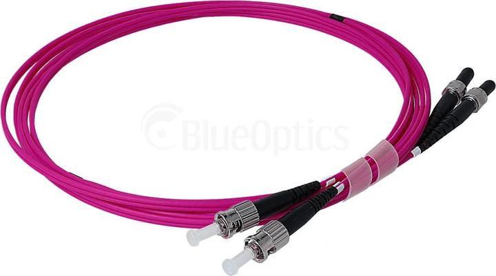 Actual product image BlueOptics Duplex fibre optic patch cable ST-FSMA Multimode OM4 7.5 metres (S/UTP, CAT8.2, 7.50 m)