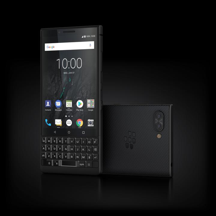 Actual product image BlackBerry Key2 (128 GB, Black, 4.50", Hybrid Dual SIM, 12 Mpx, 4G)