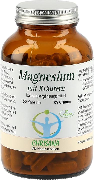 Produktbild Chrisana Magnesium mit Kräutern Kapsel (150 Stück, Kapseln, 131 g)