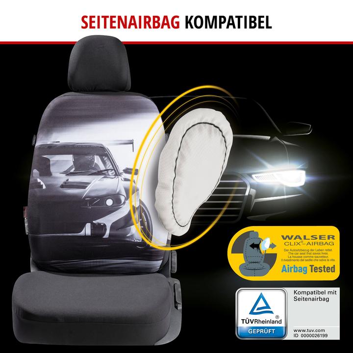Immagine prodotto CarComfort Coprisedili auto da corsa, Coprisedili auto da corsa a sedile singolo Design