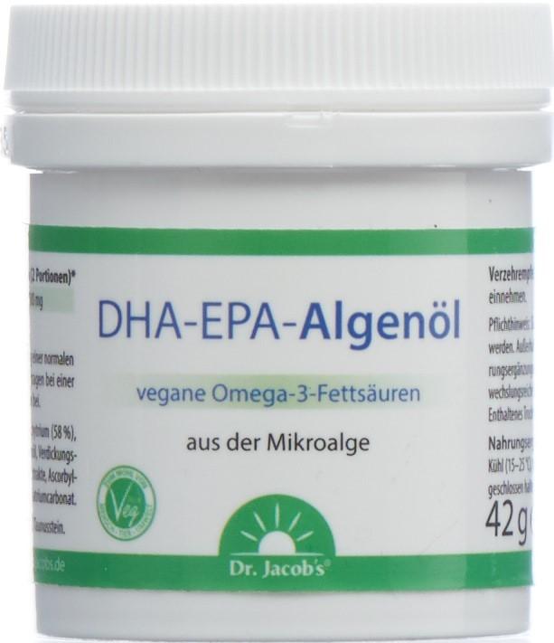 Produktbild Dr. Jacob's DHA-EPA Algenöl (60 Stück, Kapseln, 62 g)