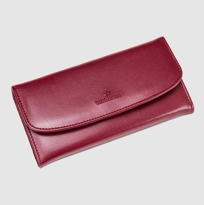 Actual product image Windrose Merino jewellery roll leather 20 cm