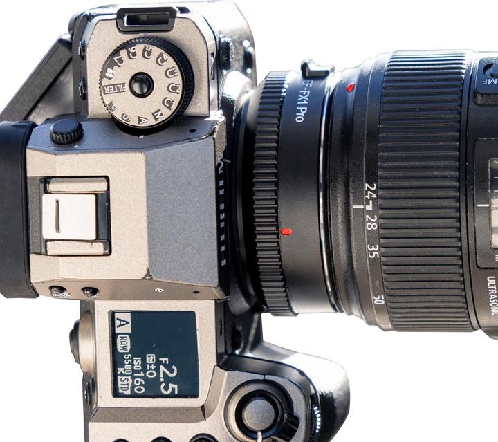 Actual product image Viltrox EF-FX1 Pro lens adapter