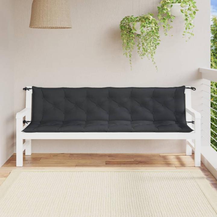 Image du produit VidaXL Coussins de banc de jardin 2 pcs. tissu (200 x 50 x 7 cm)