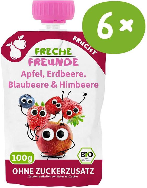 Produktbild Freche Freunde FF Apfe Erdbe Blaub Himb BIO STB (600 g)