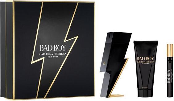 Carolina Herrera Bad Boy Set mit Herrenparfum (EdT 100ml + 10ml, Duschgel 100ml)