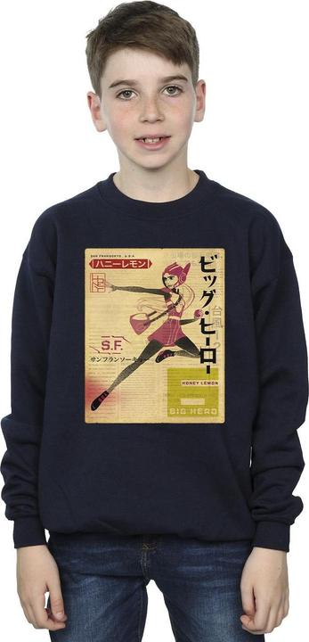 Immagine prodotto Disney Big Hero 6 Baymax Honey Lemon Newspaper Felpa Ragazzi (116)