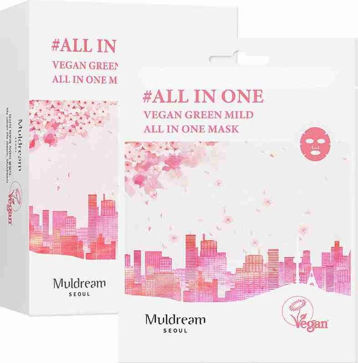 Actual product image Muldream Vegan Green Mild All in One Mask