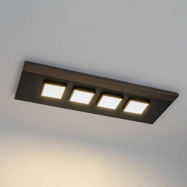 Actual product image Lucande Esteria ceiling light, four-light (435 lm, GX53)