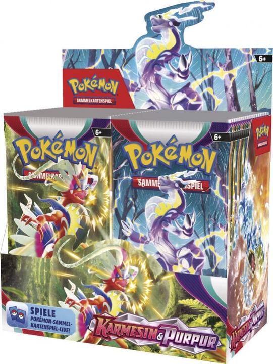 Actual product image Pokémon Karmesin & Purpur - Base Set (English, Booster Pack)