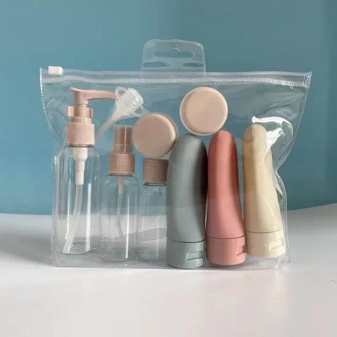 Produktbild MU Style Reiseflaschen Set 11 Teilig (Flüssigkeitsbeutel)