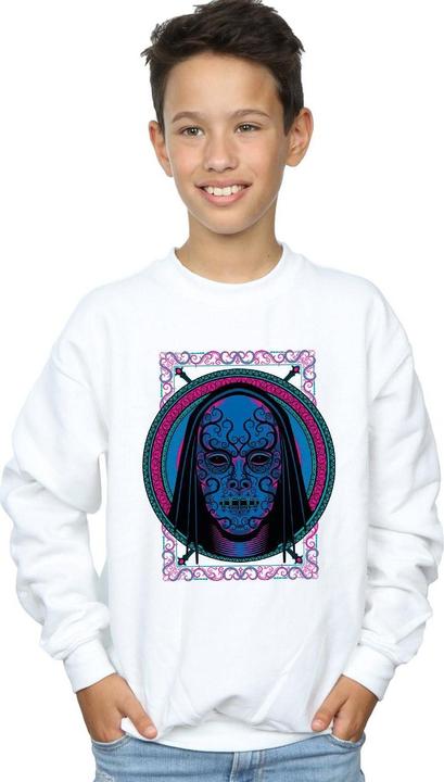 Actual product image Boys Neon Death Eater Mask Sweatshirt (152, 158)