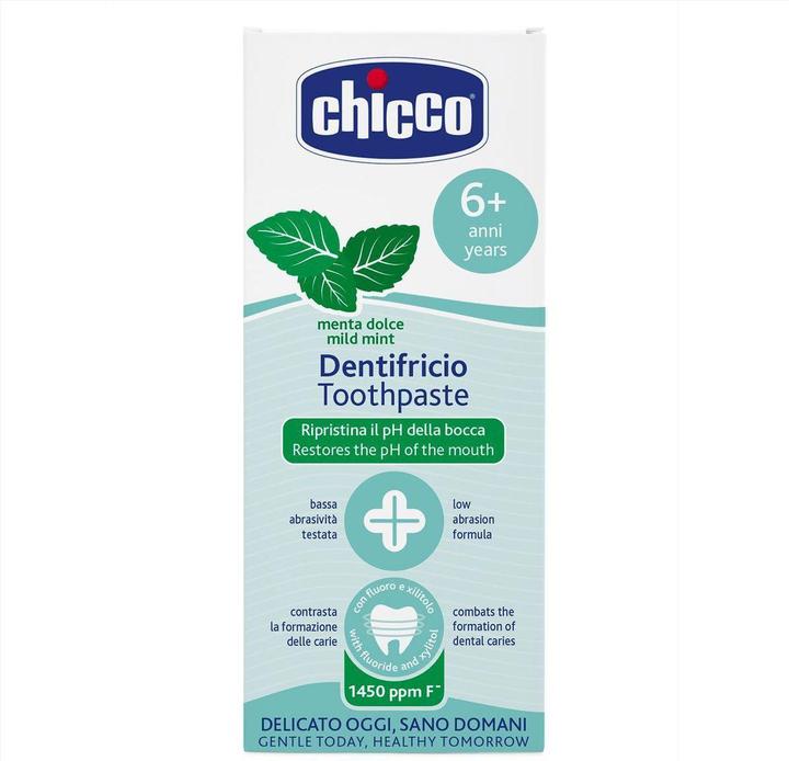 Image du produit Chicco dentifrice menthe avec fluorid 1450ppm 6y+ italien pâte (50 ml)