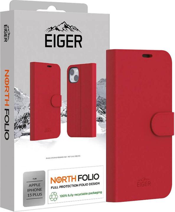 Actual product image Eiger North Folio Bookcase (Apple iPhone 15 Plus)