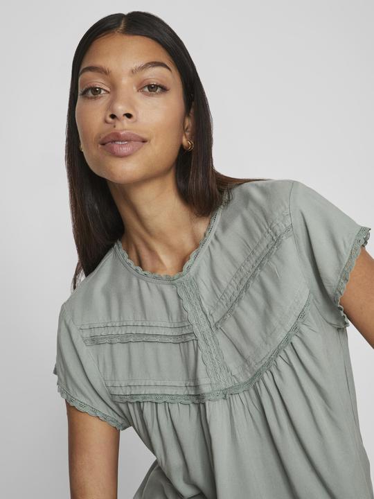 Actual product image Vila Detailed top with short sleeves (34)