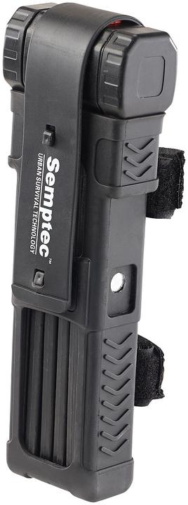 Actual product image Semptec Bicycle & motorcycle folding lock with frame holder, 95 cm, 5 mm steel (95 cm)