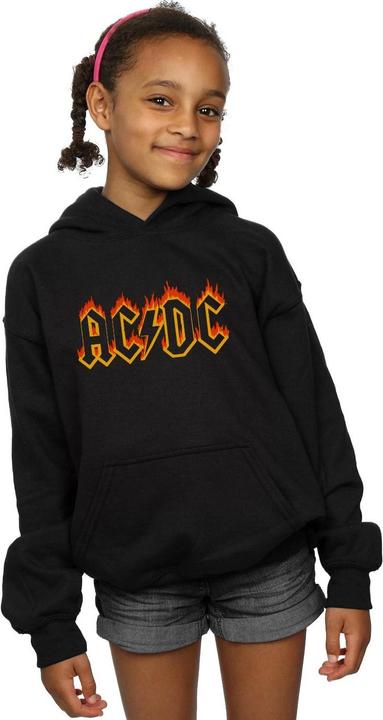 Produktbild AC/DC Flames Logo Kapuzenpullover Mädchen (152, 158)