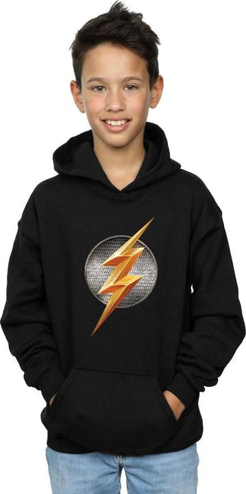 Immagine prodotto Justice League Movie Flash Emblem Felpa con Cappuccio Ragazzi (140, 146)