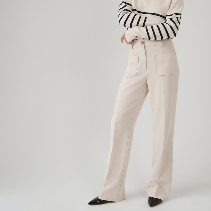 Actual product image La Redoute Collections Signature flared trousers (48)