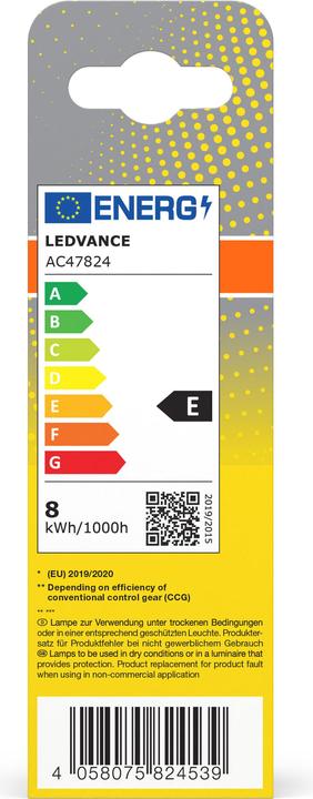 Energy Label Osram Dulux D (G24d, 7.50 W, 870 lm, 1 x, E)