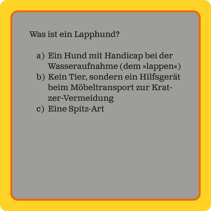 Actual product image Das Hunde-Quiz (Neuauflage) (German, Basket, Tessy, 2023)