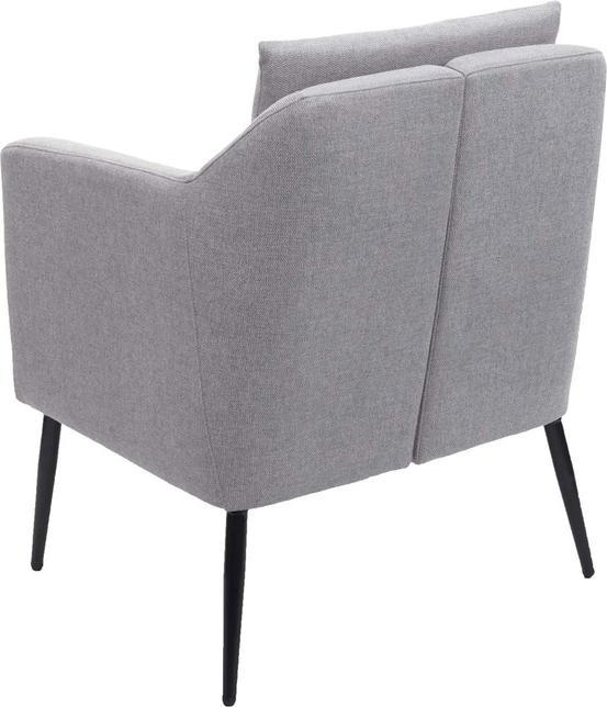 Immagine prodotto Mendler Sedia da salotto, poltrona Sedia da cocktail Sedia relax - Tessuto/Tessuto Grigio chiaro