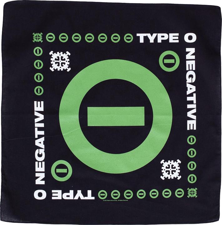 Image du produit Type O Negative Bandana unisexe adulte symbole négatif