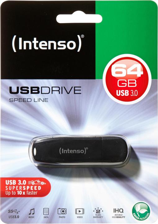 Actual product image Intenso speed line (64 GB, USB-A, USB 3.0)