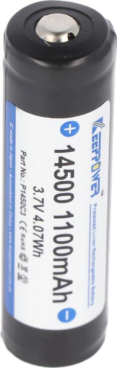 Actual product image Keeppower Battery 14500 PCB protected P1450C3 (1 pcs., 14500, 1100 mAh)