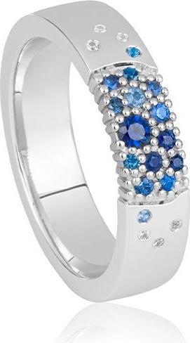 Produktbild Breuning RING - E.SAFIR DUNKELBLAU/Brill. 0,031 Ct. H/si (49, 585/14 K Gold)