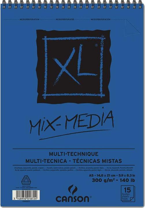 Actual product image Canson XL Mixed Media (A5, Plain, No binding)