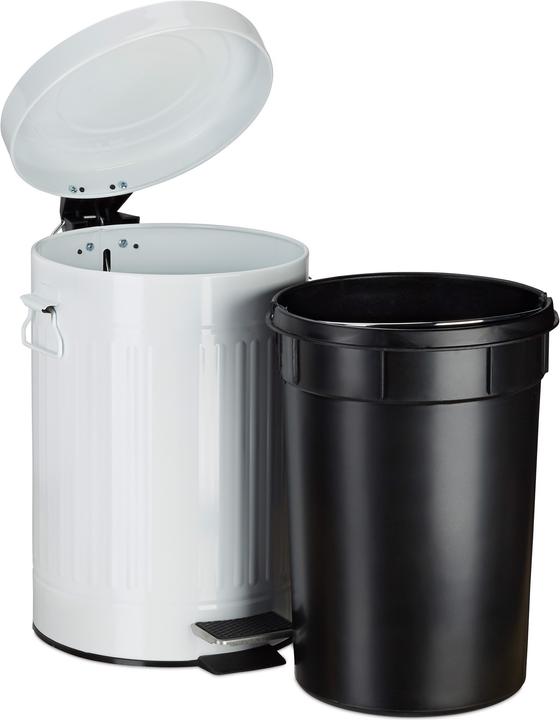 Immagine prodotto Relaxdays Pattumiera vintage con pedale (12 l)