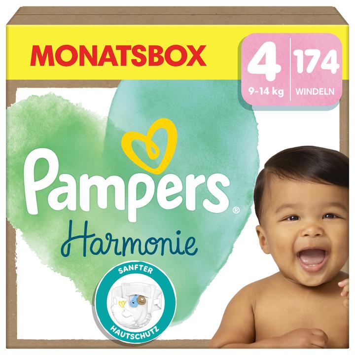 Immagine prodotto Pampers Harmonie (Dimensione 4, Pacco mensile, 174 Pezzo/i)