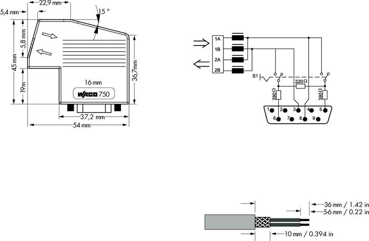 Produktbild Wago Feldbus Steckverbinder PROFIBUS