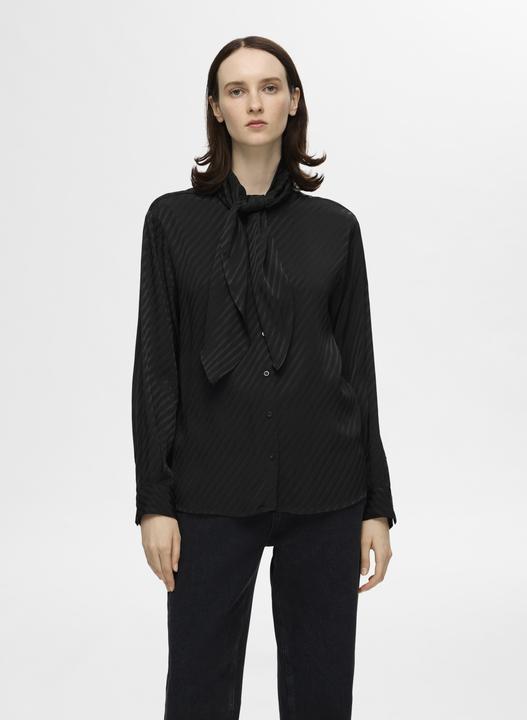 Image du produit Selected Femme Blouse en satin à noeuds (40)