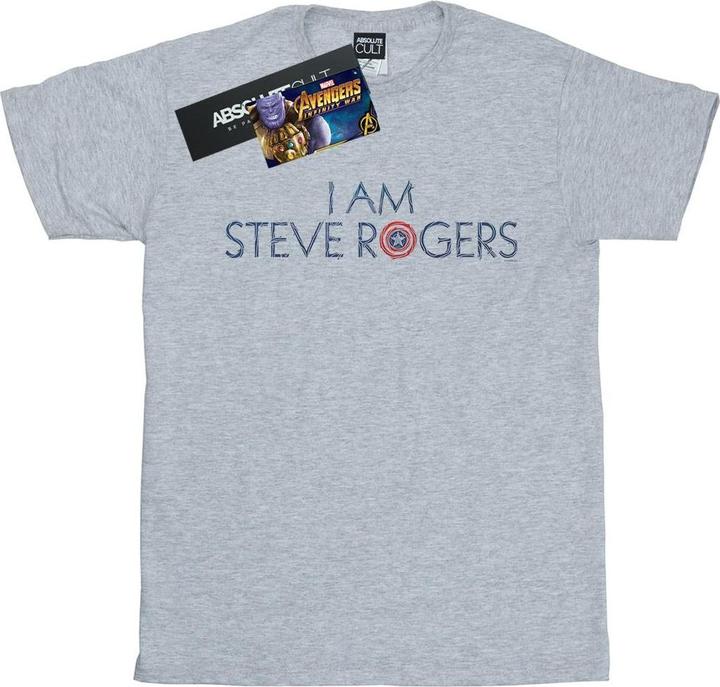 Image du produit Mens Avengers Infinity War I Am Steve Rogers T-Shirt (4XL)