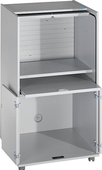 Image du produit eurokraft pro Armoire pour ordinateur avec volet roulant en plastique, mobile