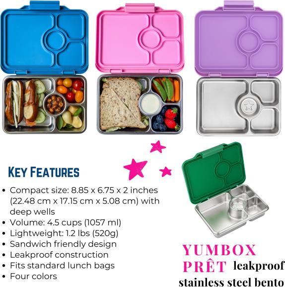 Actual product image Yumbox Leak-proof bento box