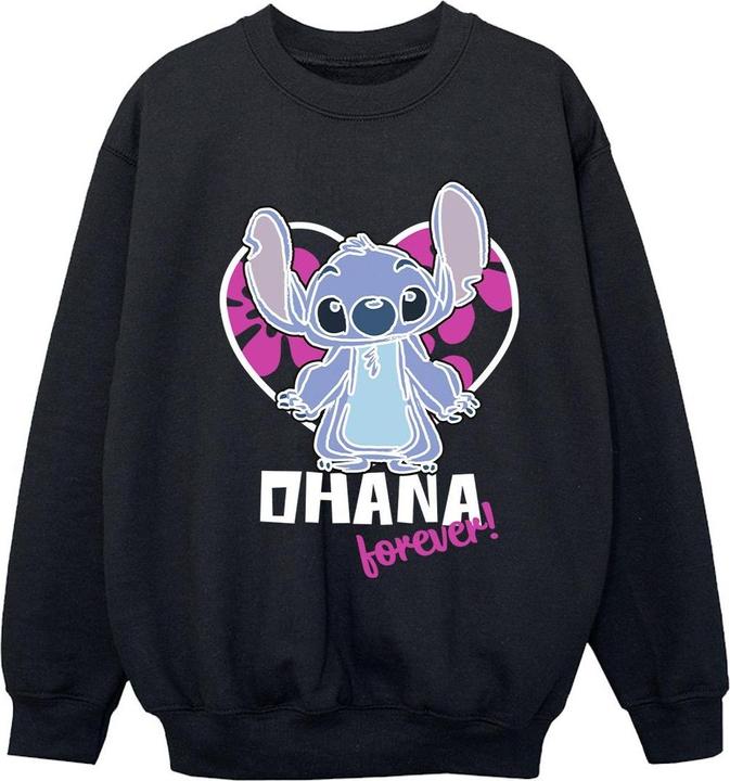 Disney Lilo And Stitch Ohana Forever Heart Sweatshirt Mädchen