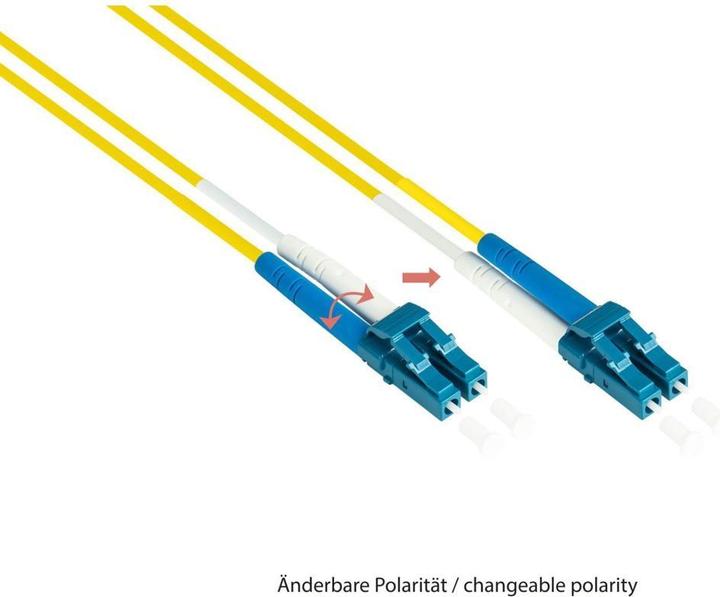 Image du produit Varia SO-37865 - Patchkabel LWL Duplex OS2 (Singlemode, 9125) LCLC, LSZH, 30m (30 m)