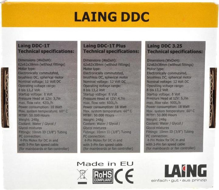 Productafbeelding Laing DDC pomp 12V DDC 3.25 18W