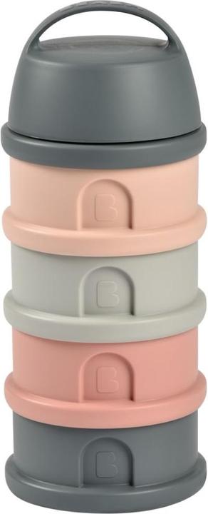 Beaba Milk powder tin 4 pieces grey/pink