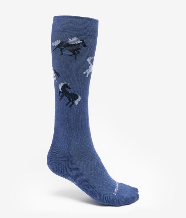Actual product image Fouganza Reitsocken SKS 500 Kinder 2er-Pack blau (35, 38)
