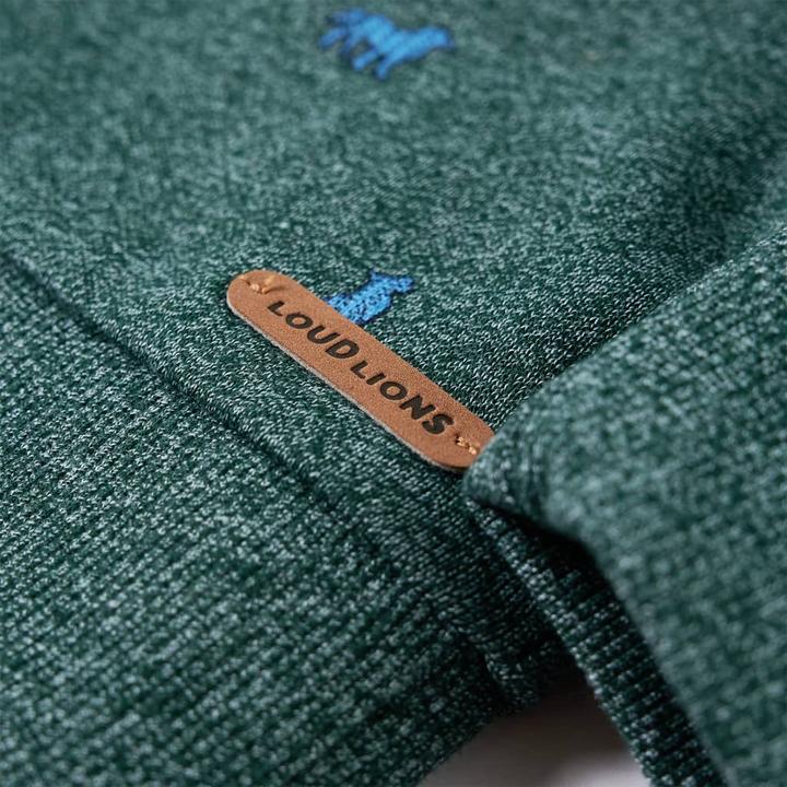 Produktbild VidaXL Kinder-Sweatshirt Dunkelgrün Melange 92,Material: 50 (92)